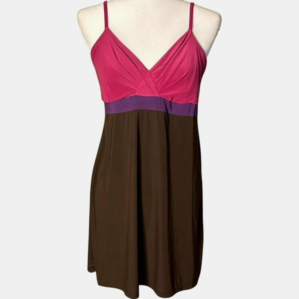 Pink and Brown Babydoll Loungewear Dress